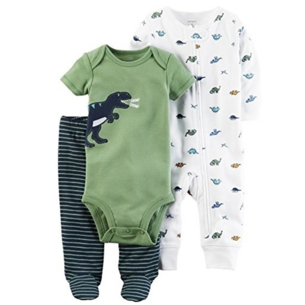 Carter's Dinosaur Footed Pants Set - Picture 1 of 1